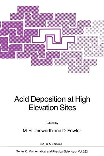 Cover for Acid Deposition at High Elevation Sites