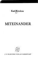 Cover for Miteinander