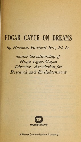 Cover for Edger Cayce on Dreams