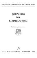Cover for Grundriss der Stadtplanung