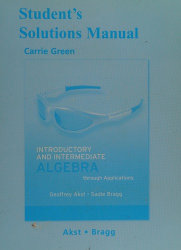 Cover for Introductory and Intermediate Algebra Through Applications