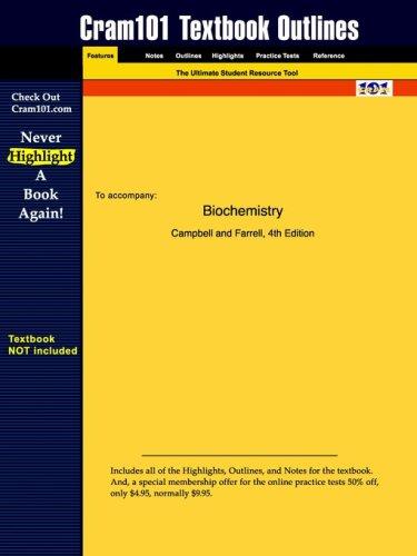 Cover for Biochemistry (Cram101 Textbook Outlines - Textbook NOT Included)