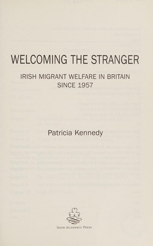 Cover for Welcoming the stranger