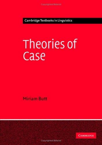 Cover for Theories of Case (Cambridge Textbooks in Linguistics)