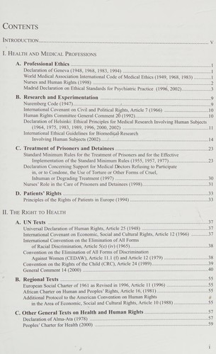 Cover for Health and human rights