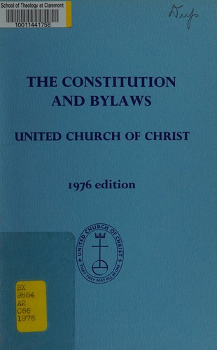 Cover for The constitution and bylaws