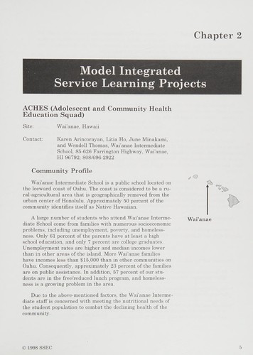 Cover for Service Learning in the Middle School Curriculum