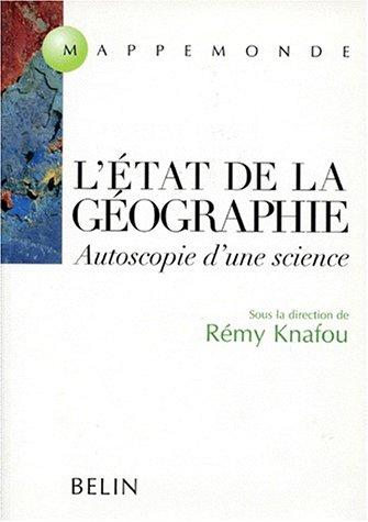 Cover for L'état de la Géographie autoscopie d'une science. Autoscopie d'une science