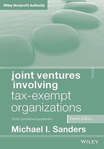 Cover for Joint Ventures Involving Tax-Exempt Organizations, 2018 Cumulative Supplement