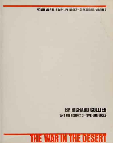 Cover for War in the Desert (World War II)