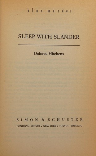 Cover for Sleep With Slander (Blue Murder)