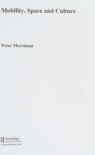 Cover for Mobility, space, and culture