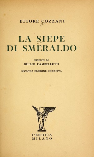 Cover for La siepe di smeraldo