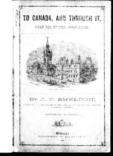 Cover for To Canada, and through it, with the British Association