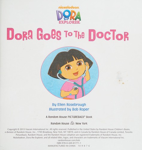Cover for Dora goes to the doctor