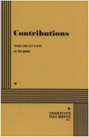 Cover for Contributions.