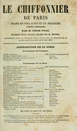 Cover for [Théâtre.