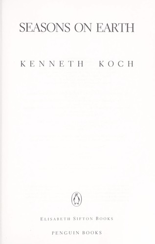 Cover for Seasons on earth