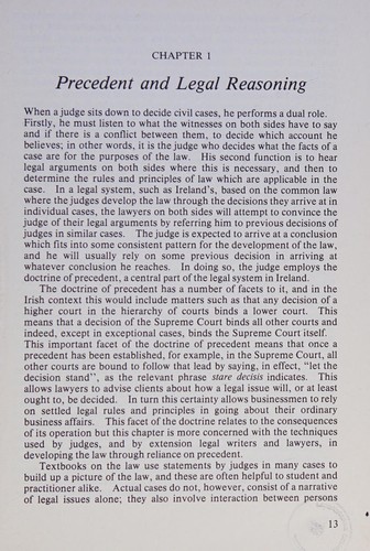 Cover for Cases and comment on Irish commercial law and legal technique