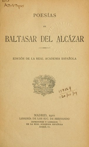 Cover for Poesías