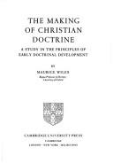 Cover for The Making of Christian Doctrine