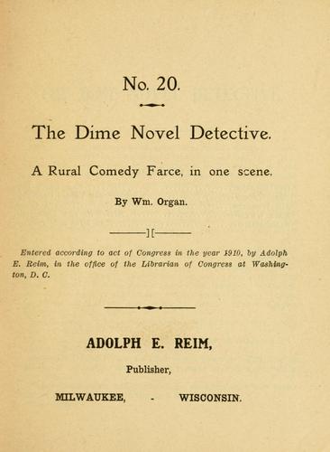 Cover for dime novel detective ...