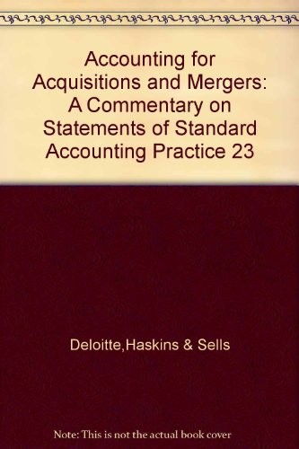 Cover for Accounting for acquistions and mergers