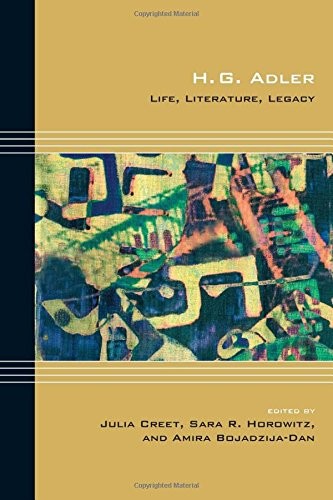 Cover for H. G. Adler