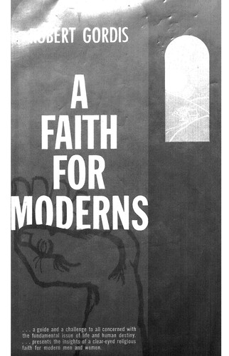 Cover for A faith for moderns