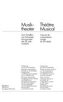 Cover for Musiktheater