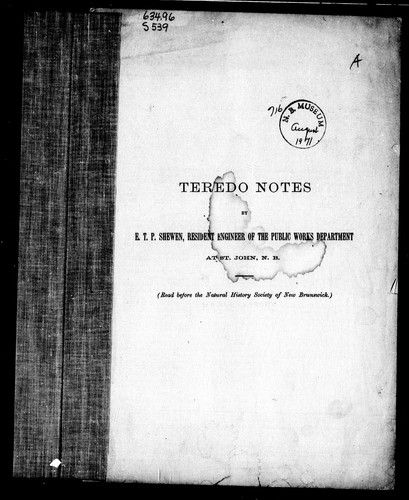 Cover for Teredo notes