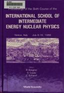Cover for Proceedings of the 6th Course of the International School of Intermediate Energy Nuclear Physics Venice, Italy July 6-16, 1988