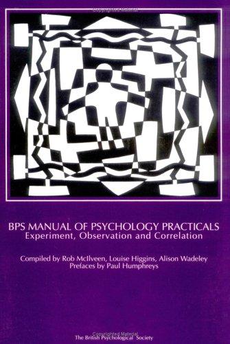 Cover for BPS manual of psychology practicals