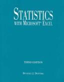 Cover for Statistics with Microsoft Excel (3rd Edition)