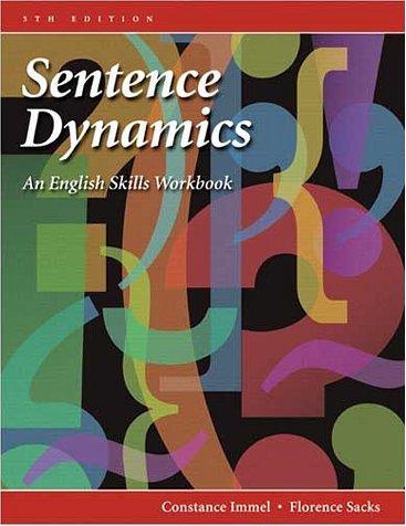 Cover for Sentence Dynamics