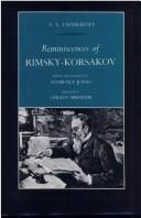 Cover for Reminiscences of RimskyKorsakov by V. V. Yastrebtsev