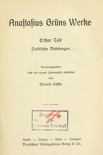 Cover for Werke