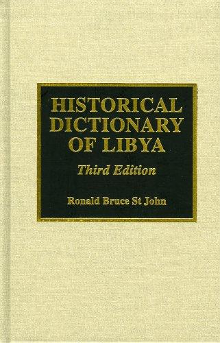 Cover for Historical dictionary of Libya