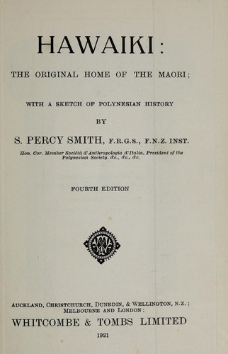 Cover for Hawaiki