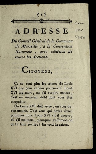 Cover for Adresse