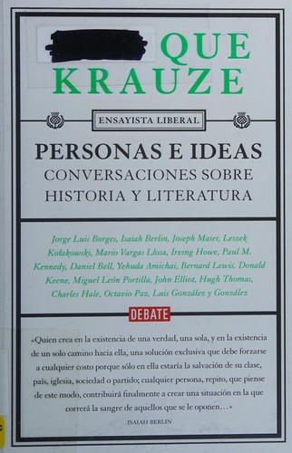 Cover for Personas e ideas