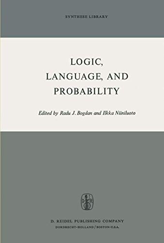 Cover for Logic, Language, and Probability