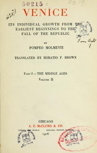 Cover for Venice