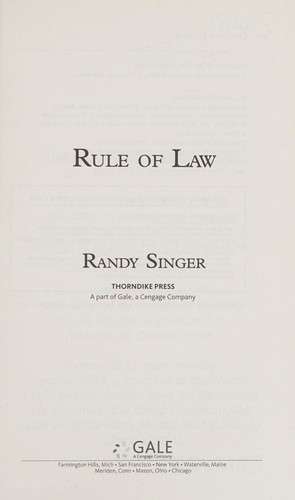Cover for Rule of Law