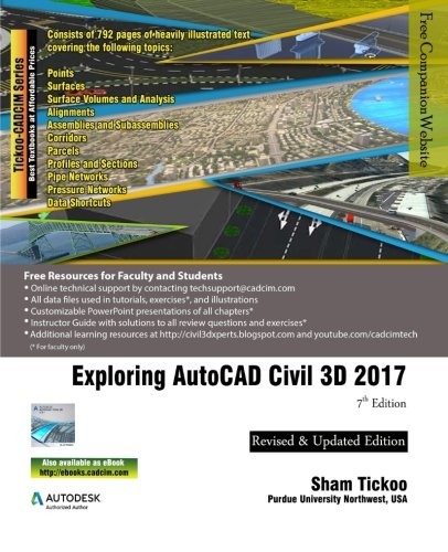 Cover for Exploring AutoCAD Civil 3D 2017