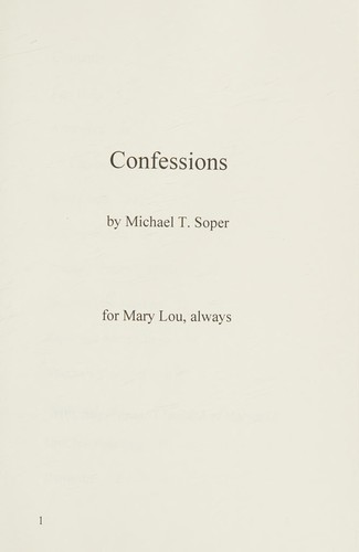 Cover for Confessions