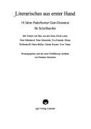 Cover for Literarisches aus erster Hand