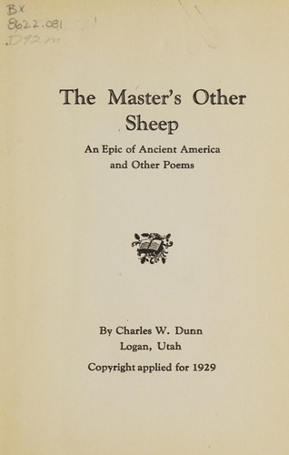 Cover for The master's other sheep