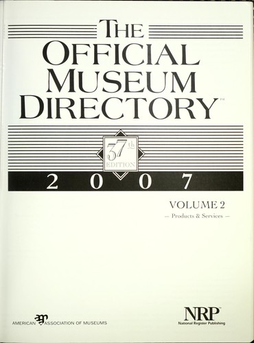 Cover for The official museum directory, 2007