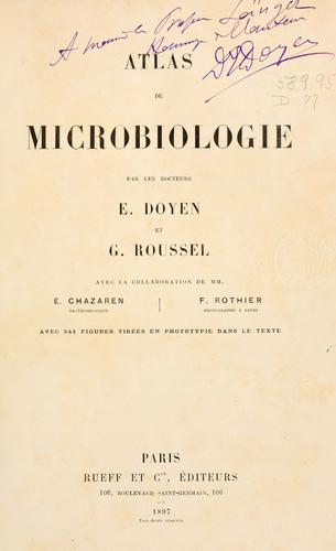 Cover for Atlas de microbiologie ...